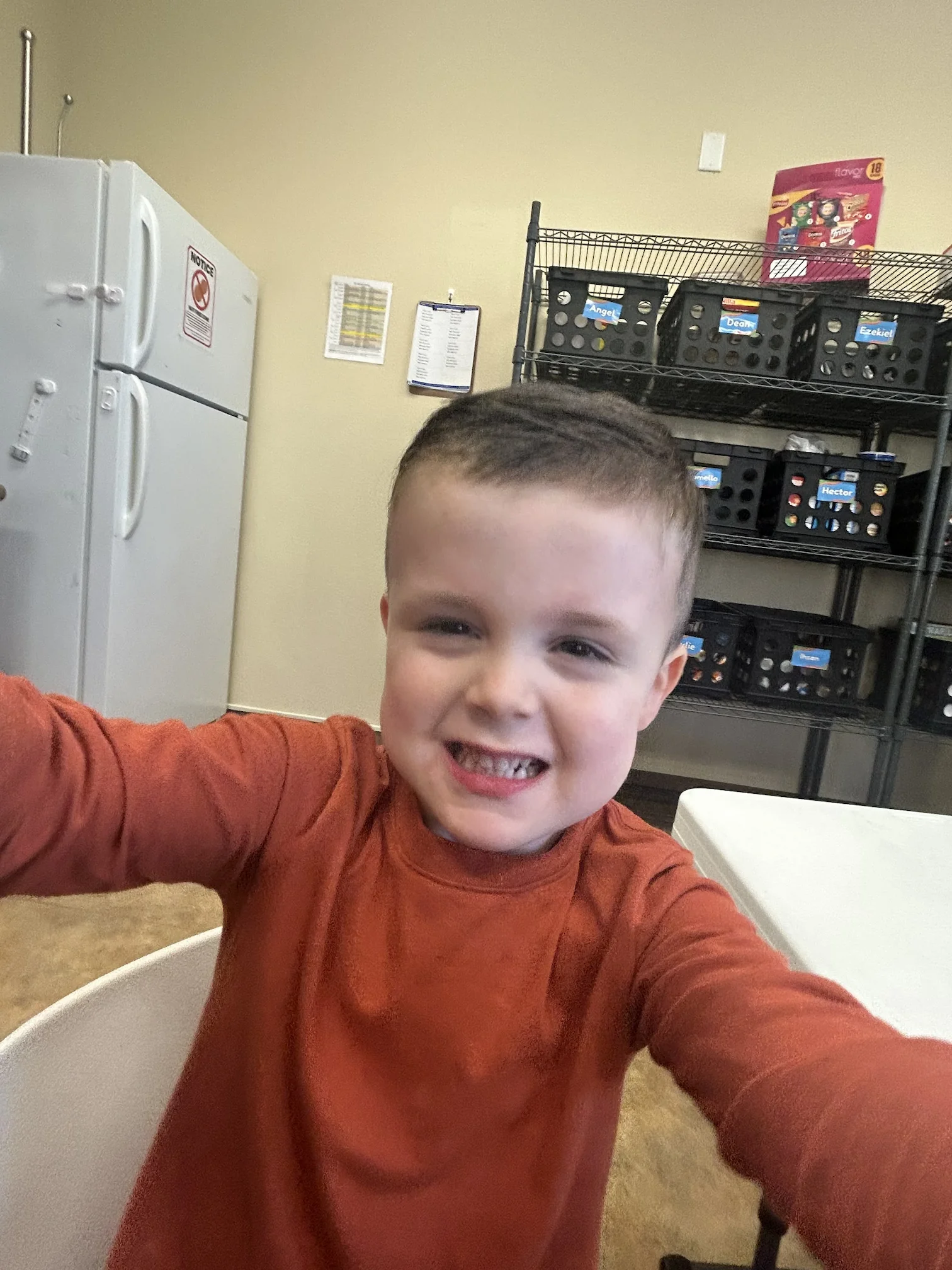 Rhett playing with ring stackers