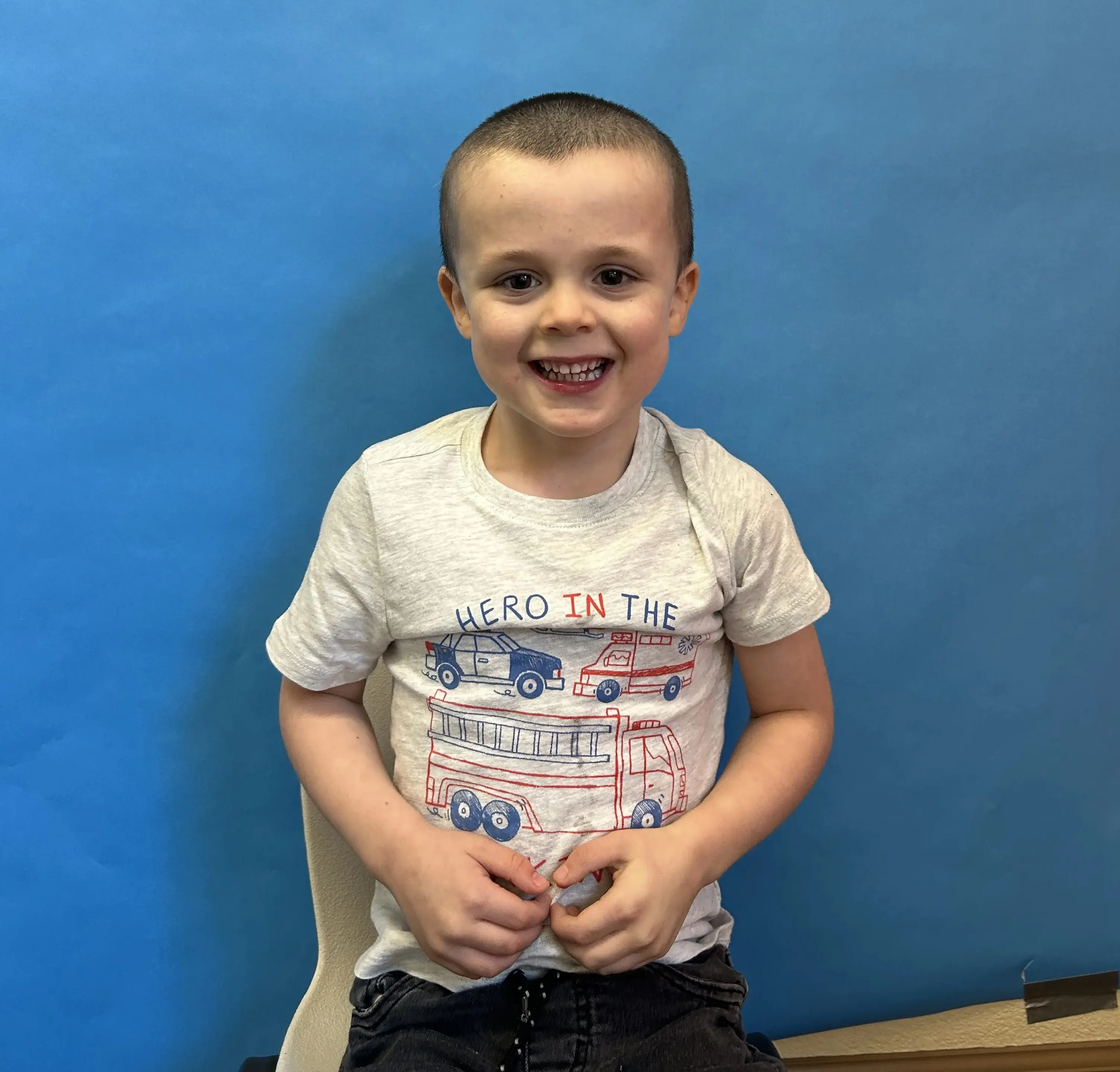 Rhett smiling with joy