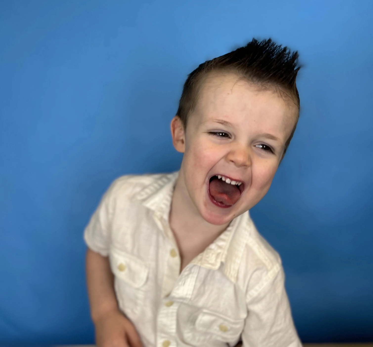 Rhett smiling outdoors